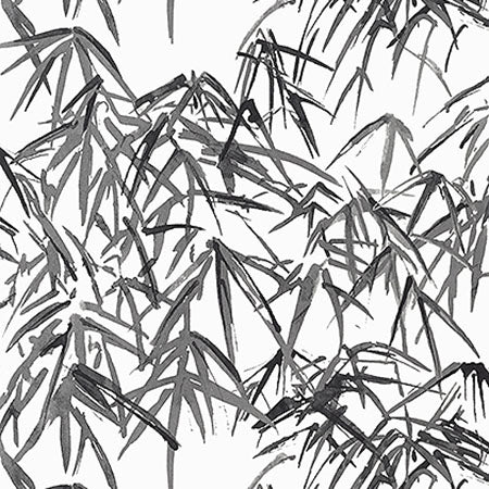 AT9870 KYOTO LEAVES Black Anna French Wallpaper