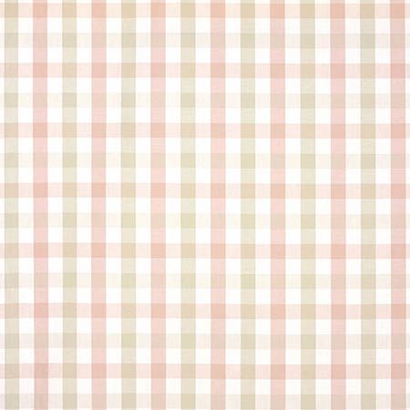 AW15149 SAYBROOK CHECK Pink and Beige Anna French Fabric