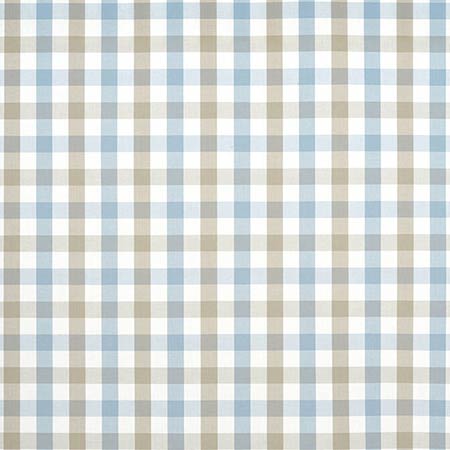 AW15151 SAYBROOK CHECK Spa Blue and Beige Anna French Fabric
