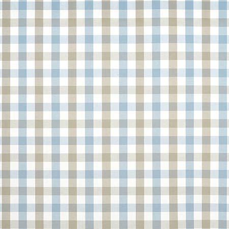 AW15151 SAYBROOK CHECK Spa Blue and Beige Anna French Fabric