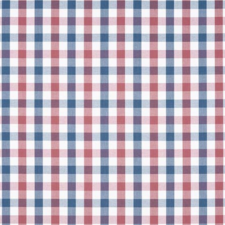 AW15153 SAYBROOK CHECK Blue and Red Anna French Fabric