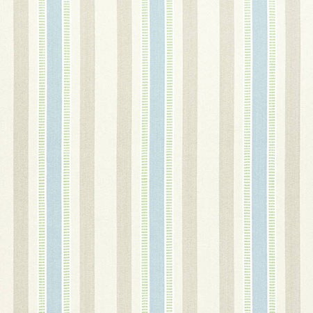 AW23151 DEARDEN STRIPE Beige and Blue Anna French Fabric