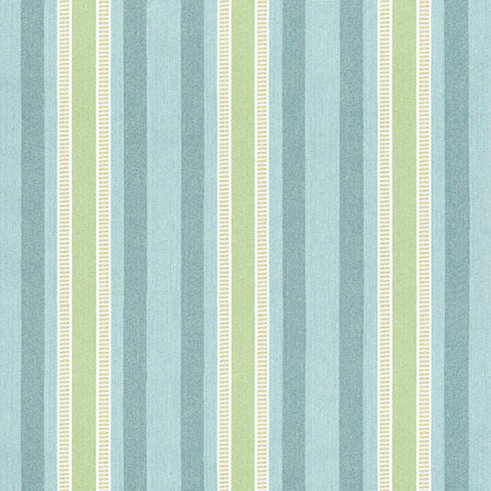 AW23152 DEARDEN STRIPE Turquoise and Green Anna French Fabric