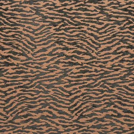 AW24524 TADOBA VELVET Charcoal on Caramel Anna French Fabric