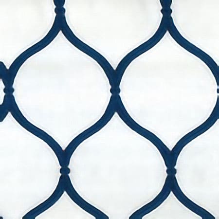 BAMBI White Navy Norbar Fabric