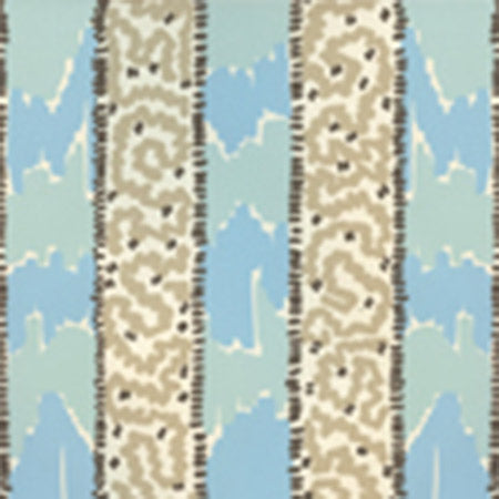 5060-03WP BIJOU STRIPE New Blue Brown Taupe Quadrille Wallpaper