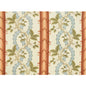 BR-79510-677 JOSSELIN COTTON AND LINEN PRINT RUST AND BLUE BRUNSCHWIG & FILS