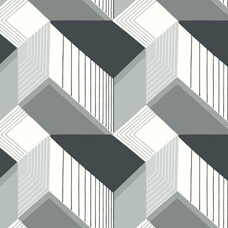 BW3882 Graphic Geo Blocks York Wallpaper
