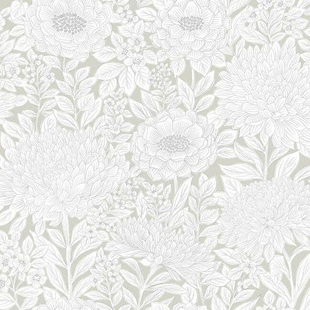BW3922 Wood Block Blooms York Wallpaper