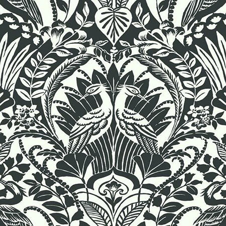BW3931 Egret Damask York Wallpaper
