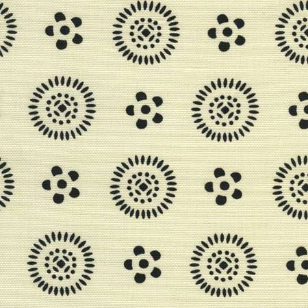 2210LC-06 CECIL Black on Tint Quadrille Fabric