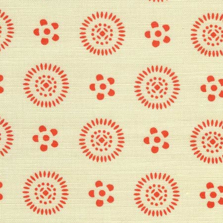 2210LC-05 CECIL Orange on Tint Quadrille Fabric