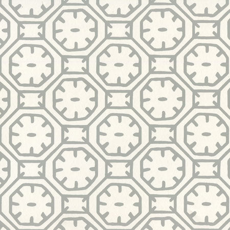 8150WP-02 CEYLON BATIK Gray On Almost White Quadrille Wallpaper