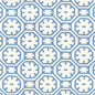 8150WP-04 CEYLON BATIK Medium Blue On Almost White Quadrille Wallpaper