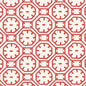 8150WP-09 CEYLON BATIK Red On Almost White Quadrille Wallpaper