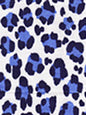 2100-24 CONGA LINE Navy French Blue on White Quadrille Fabric