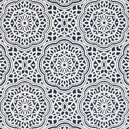 D2546 Indigo Charlotte Fabric