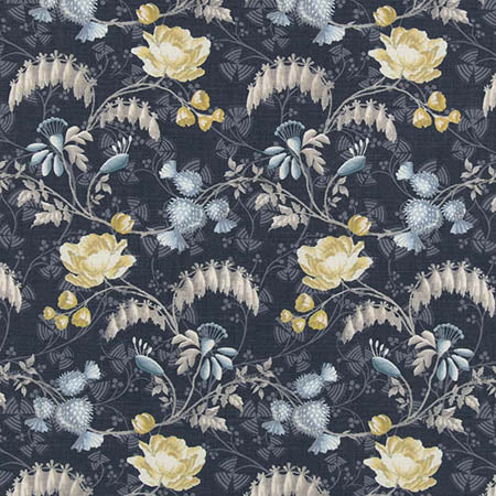 D2935 Indigo Charlotte Fabric