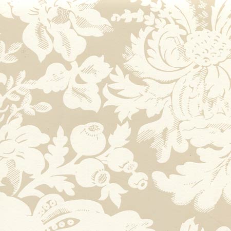 306580W DES GARDES REVERSE Pumice On Off White Quadrille Wallpaper