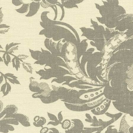 306086F DES GARDES  Gray on Tint  Quadrille Fabric