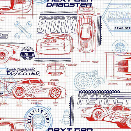 DI0915 Cars Schematic York Wallpaper