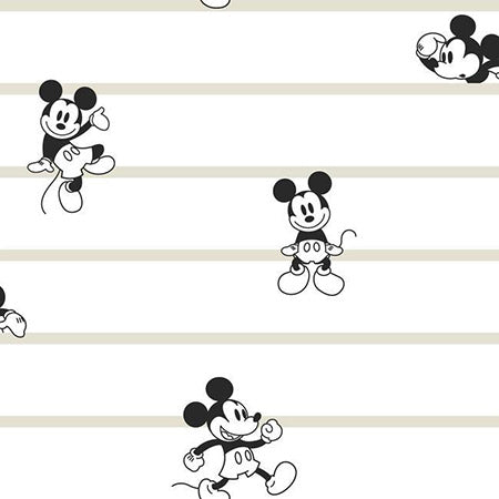 DI0932 Mickey Stripe York Wallpaper