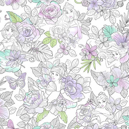 DI0964 Royal Floral Princess York Wallpaper