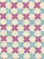 4120-13 DOUBLE CROSS Lilac with New Blue Quadrille Fabric