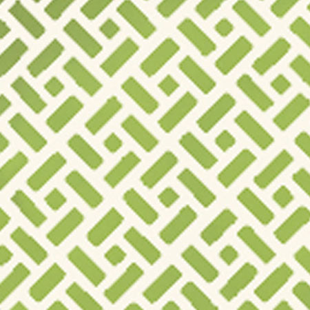 6990WP-12 EDO Bali Green On Almost White Quadrille Wallpaper