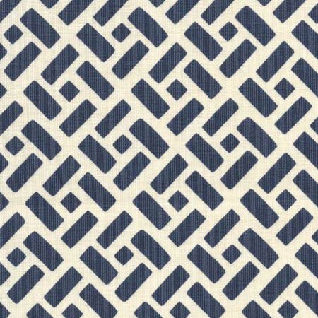 2220-18 EDO Navy on Tint Quadrille Fabric