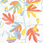 F916206 MATISSE LEAF Coral and Yellow Thibaut Fabric