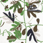 F916208 MATISSE LEAF Black and Green Thibaut Fabric