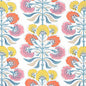 F916212 TYBEE TREE Coral and Yellow Thibaut Fabric