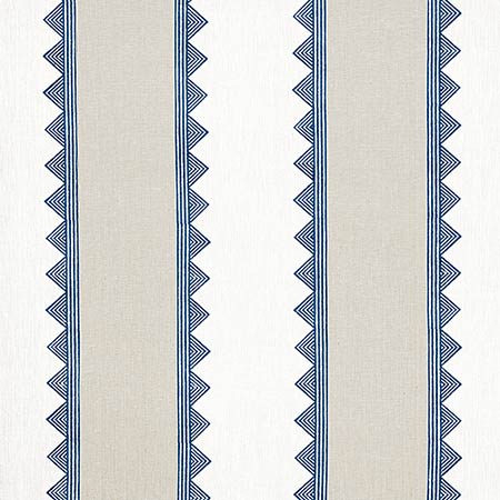 F916226 KISMET STRIPE Navy Thibaut Fabric