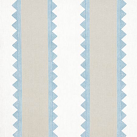 F916228 KISMET STRIPE French Blue Thibaut Fabric