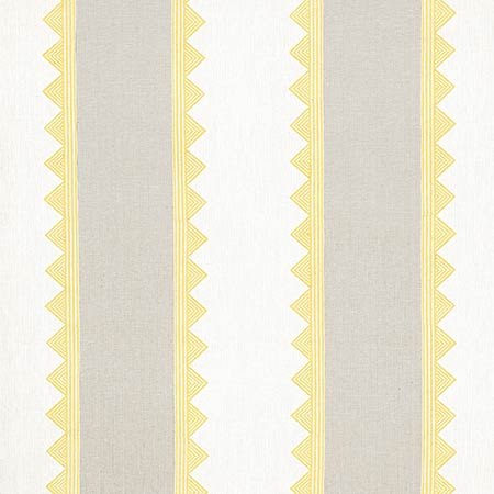 F916230 KISMET STRIPE Yellow Thibaut Fabric