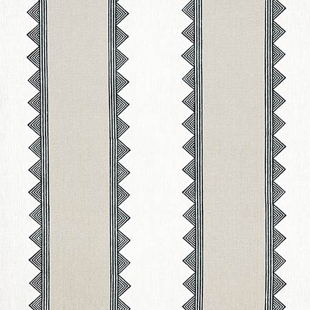 F916232 KISMET STRIPE Black Thibaut Fabric