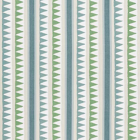 F916236 LOMITA STRIPE Green and Blue Thibaut Fabric