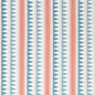 F916237 LOMITA STRIPE French Blue and Coral Thibaut Fabric