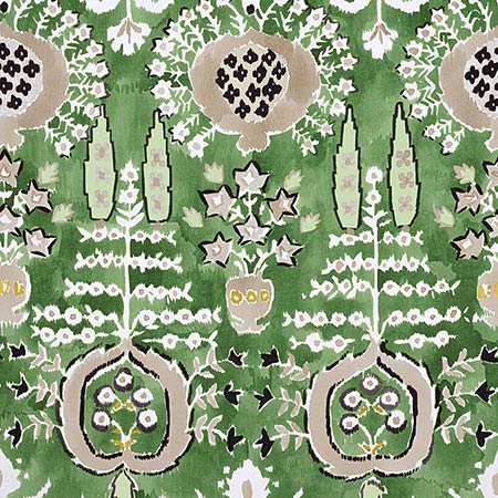 F916242 MENDOZA SUZANI Green Thibaut Fabric