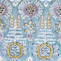 F916244 MENDOZA SUZANI French Blue and Lavender Thibaut Fabric