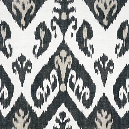 F916250 INDIES IKAT Black Thibaut Fabric