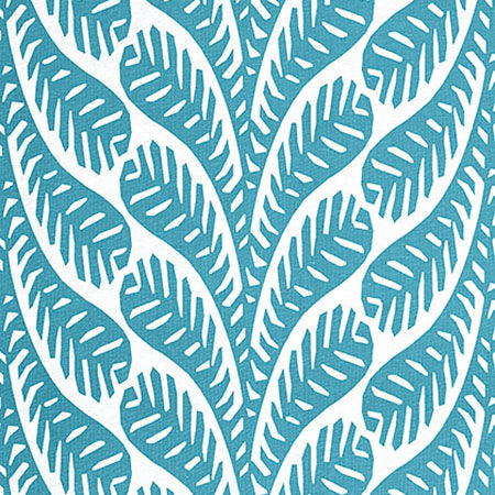 F920833 GINGER Turquoise Thibaut Fabric