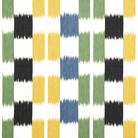 F920837 KASURI Black and Green Thibaut Fabric