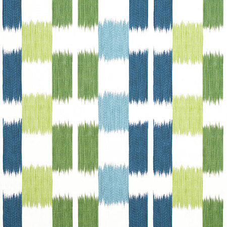 F920839 KASURI Blue and Green Thibaut Fabric