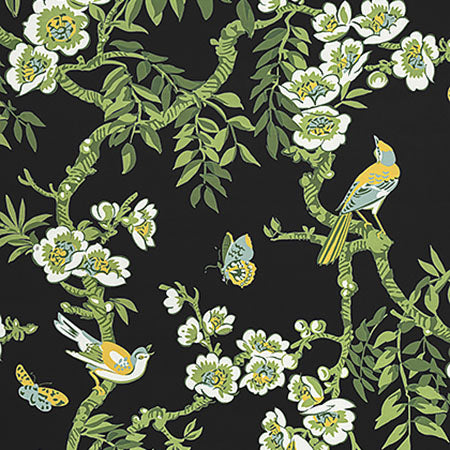 F920845 YUKIO Black Thibaut Fabric