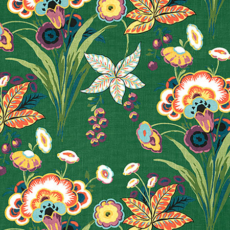 F920849 PASADENA Emerald Thibaut Fabric