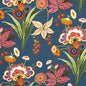 F920854 PASADENA Navy Thibaut Fabric