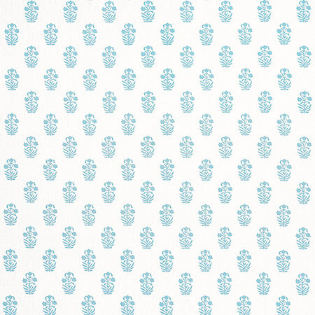 F936401 CORWIN Seaglass on White Thibaut Fabric