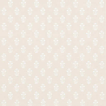 F936405 CORWIN White on Natural Thibaut Fabric